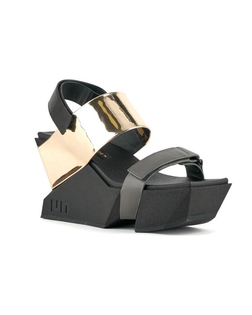 United Nude Black Wedges