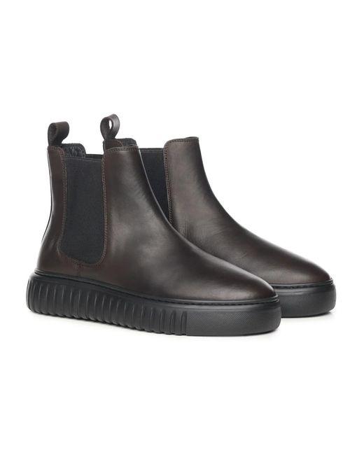 Giuliano Galiano Black Chelsea Boots for men