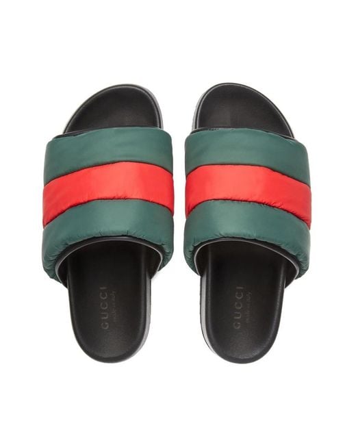 Shoes > flip flops & sliders > sliders Gucci en coloris Green