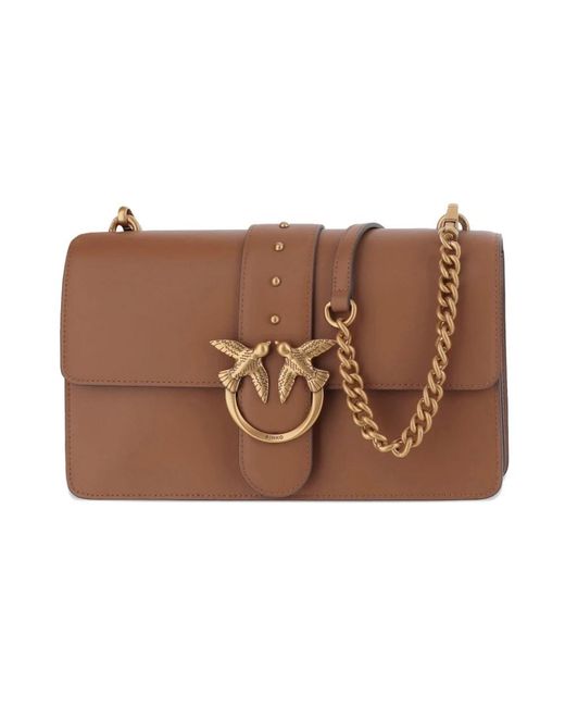 Pinko Brown Shoulder Bags