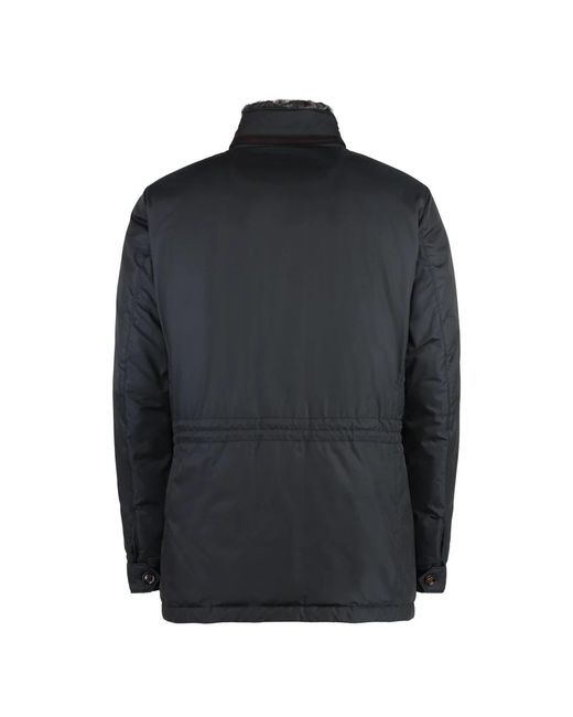 Moorer Daunenjacke mit mehreren taschen in Black für Herren