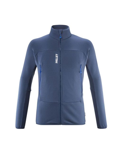 Millet Fitness ,Blauw ,Polyester Fusion Grid Jacket in het Blue voor heren