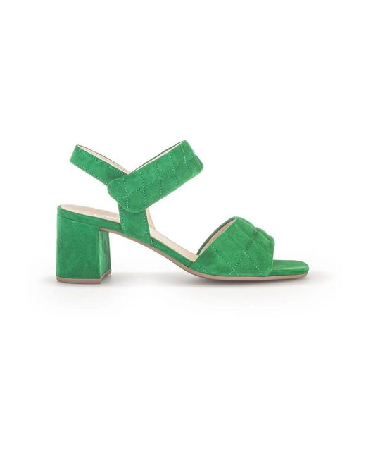 Gabor Green Grüne wildleder sommer sandalen