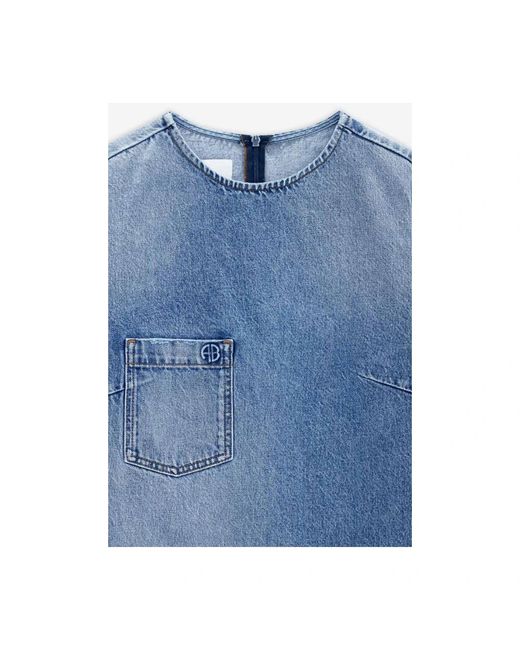 Anine Bing Blue Short Dresses