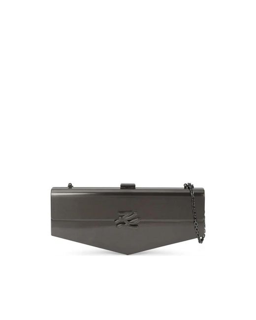 Karl Lagerfeld Gray Cross Body Bags