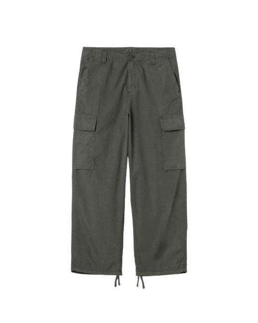 Carhartt Gray Straight Trousers for men