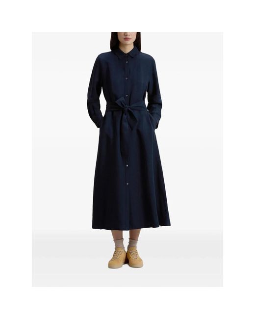 Woolrich Blue Shirt Dresses