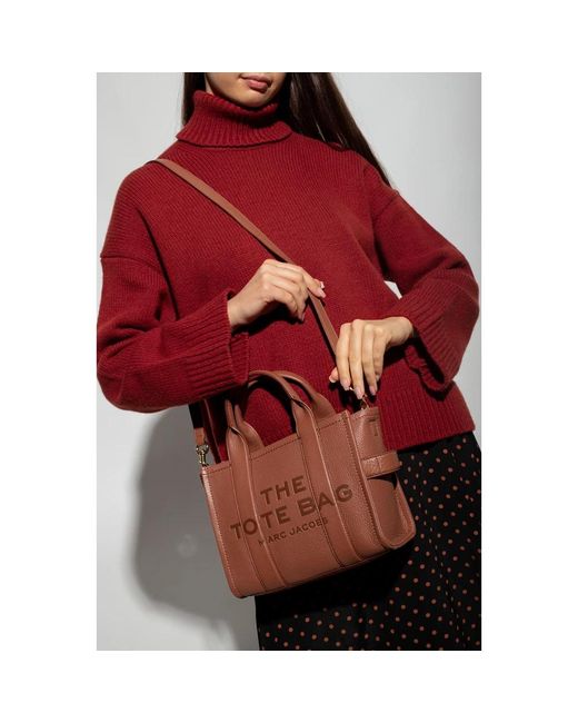 Marc Jacobs Brown Embossed Leather Zip Shoulder Bag