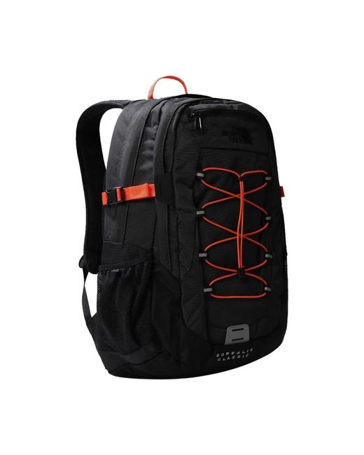 The North Face Black Zaino Borealis Classic Asphalt /retro Orange T.u.
