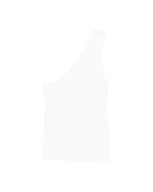 Lisa Yang White Sleeveless Tops