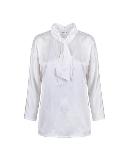 Jucca Overhemden ,Wit ,Blouse in het Blue