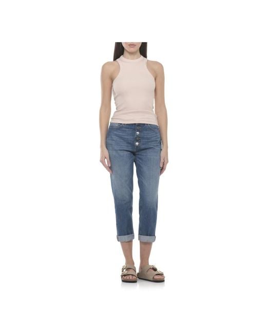 Dondup Blue Straight Jeans