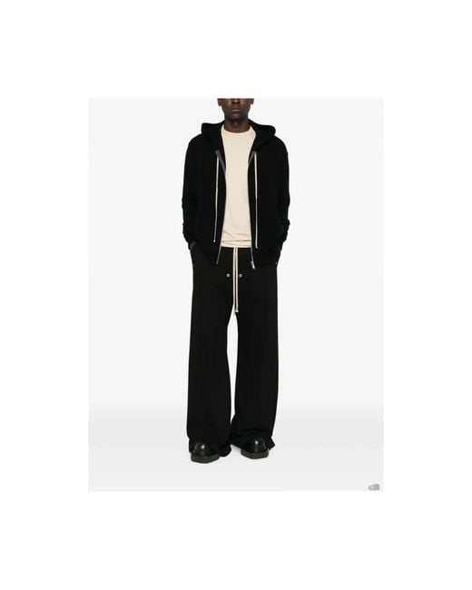 Rick Owens Black Zip-Throughs for men