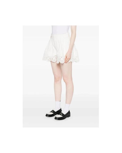 Sea White Short Shorts