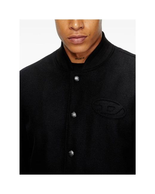 DIESEL Light Jackets in het Black voor heren