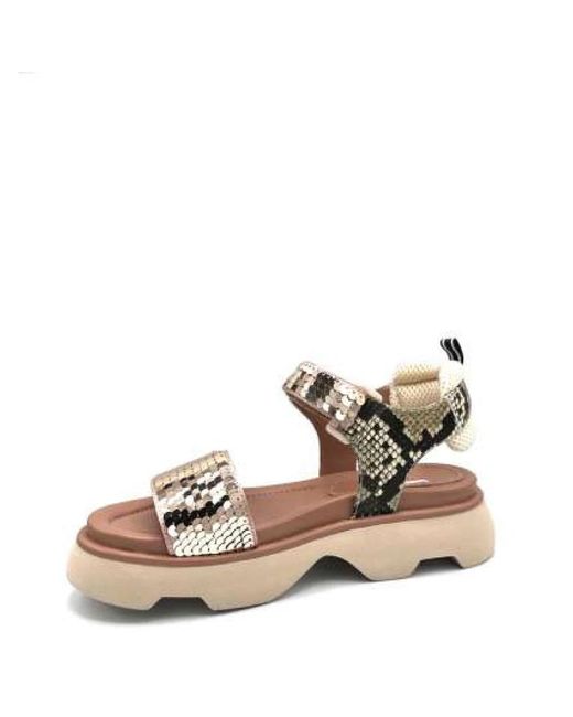 Jeannot Brown Flat Sandals