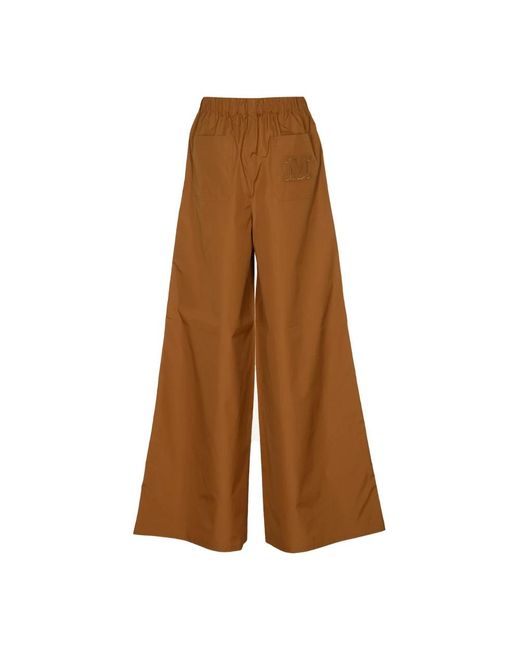 Trousers > wide trousers Max Mara en coloris Brown