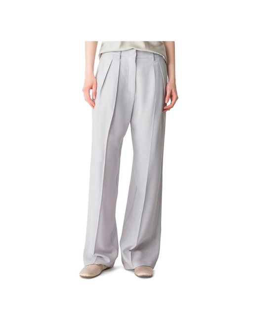 Wide Trousers Forte Forte en coloris White
