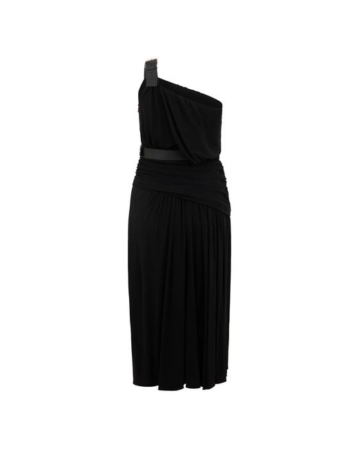 Alberta Ferretti Black Midi Dresses