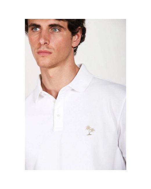 Mason's White Polo Shirts for men