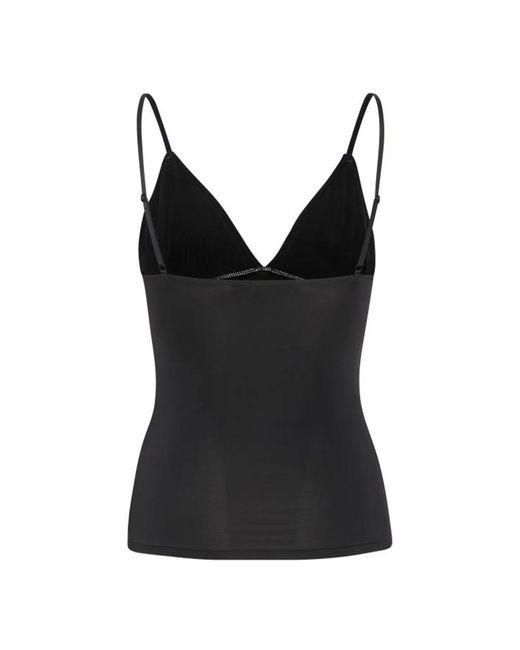 Gestuz Tops ,Zwart ,Nylon Zwarte Cami Gz Top Met Verstelbare Bandjes in het Black