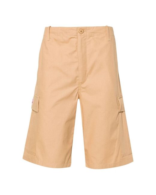 KENZO Natural Casual Shorts for men