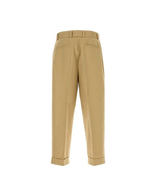Jil Sander Natural Straight Trousers for men