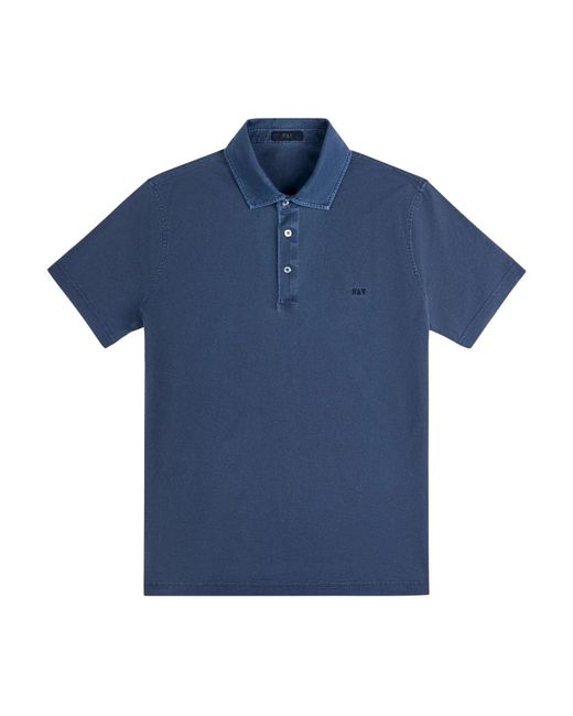 Fay Blue Polo Shirts for men