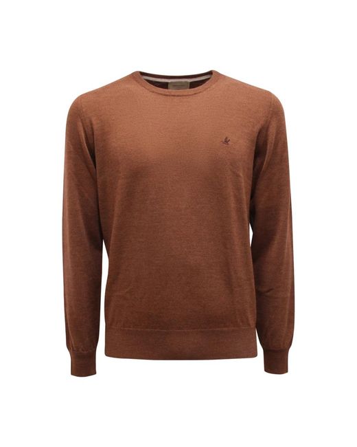 Brooksfield Wollpullover Made in Brown für Herren