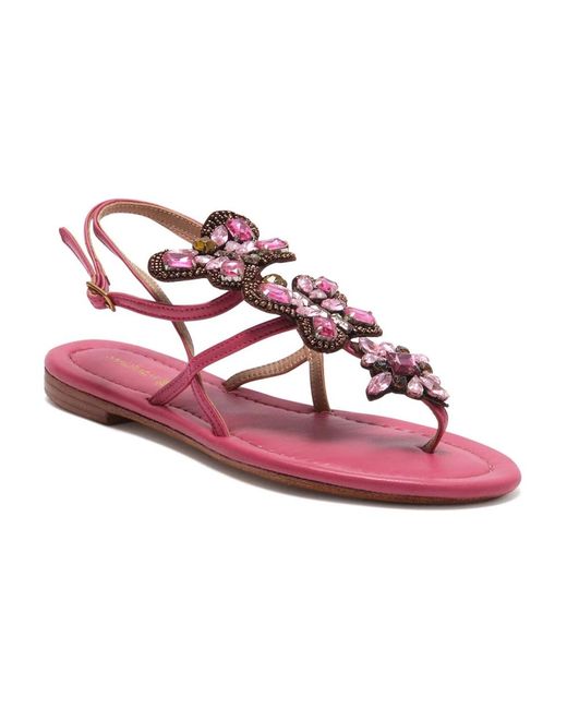 Maliparmi Pink Flat Sandals