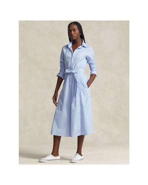 Shirt Dresses Polo Ralph Lauren en coloris Blue