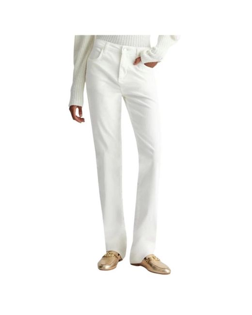 Liu Jo White Slim-Fit Trousers