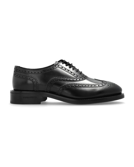 DSquared² Black Laced Shoes for men