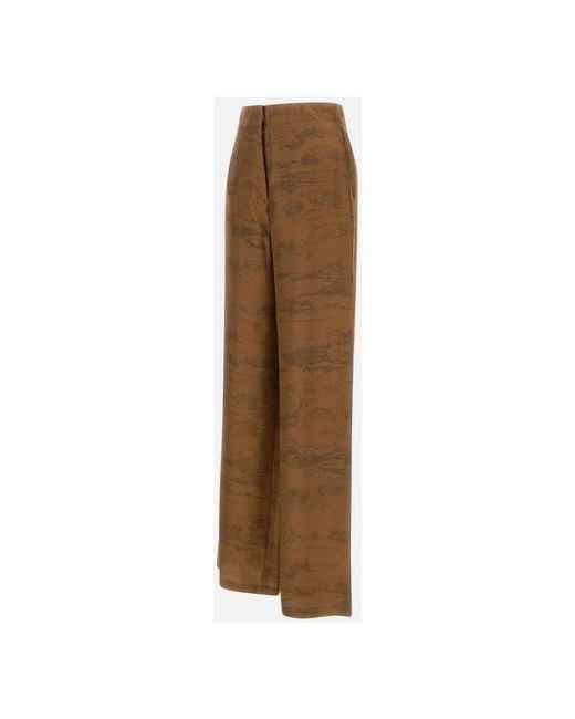 Max Mara Brown Wide Trousers