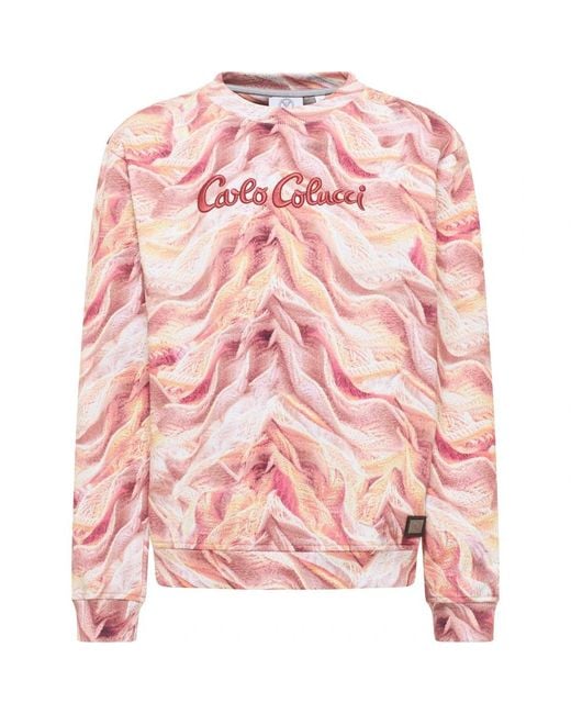 carlo colucci Pink Sweatshirts for men