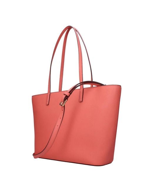 ＋TORYBURCH トートバッグ　ピンク Tory Burch Geo Logo Zip Top Blush Pink Tote Bag – The Closet