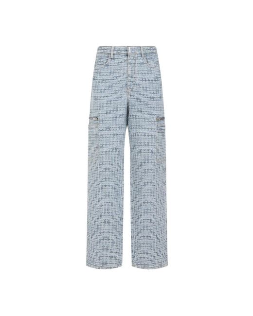 Givenchy Blue Straight Trousers for men
