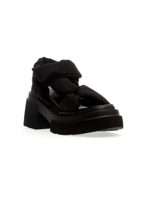 Elena Iachi Black High Heel Sandals