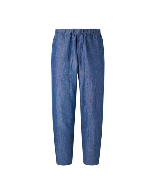 Barena Blue Slim-Fit Trousers for men