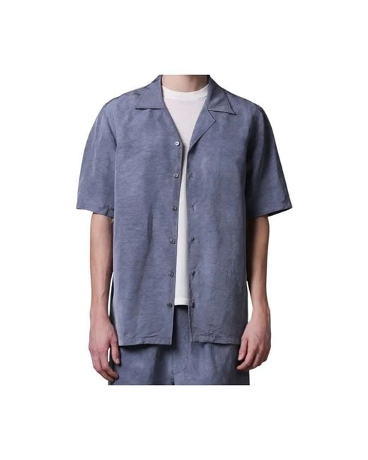 Roberto Collina Blue Short Sleeve Shirts for men