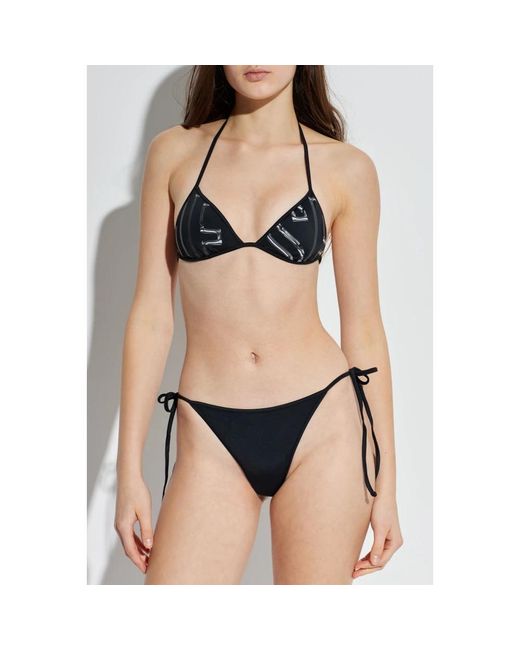 DIESEL Badmode ,Zwart ,Brazilian D-Core Bikini Broekje in het Black