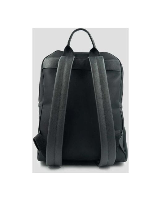 Kiton Black Backpacks for men