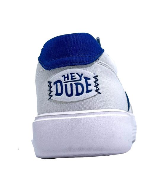 Hey Dude Weiße hudson sneakers in Blue für Herren