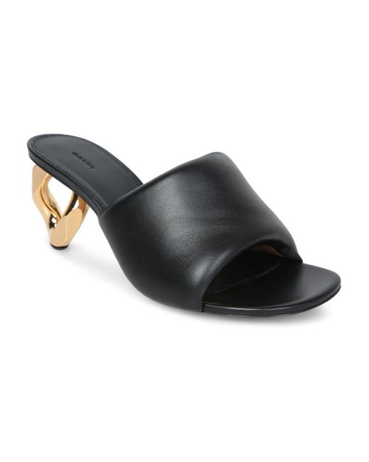 J.W. Anderson Black Heeled Mules