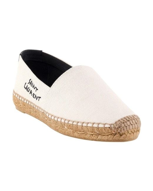 Saint Laurent White Espadrilles