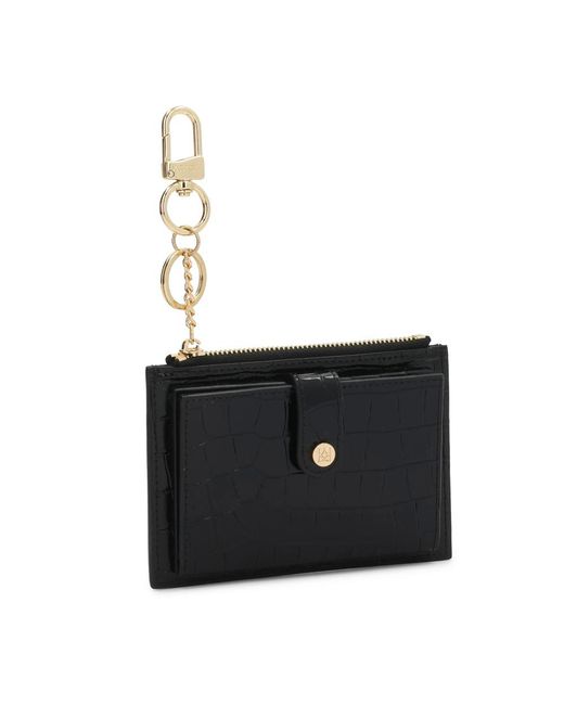 Kazar Accessoires ,Zwart ,Leer Compacte Portemonnee Gemaakt Van Leer in het Black