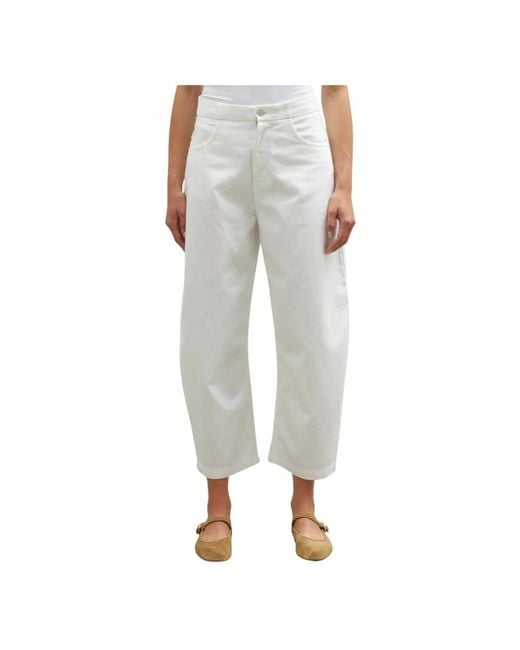 People Gray Cropped Jeans