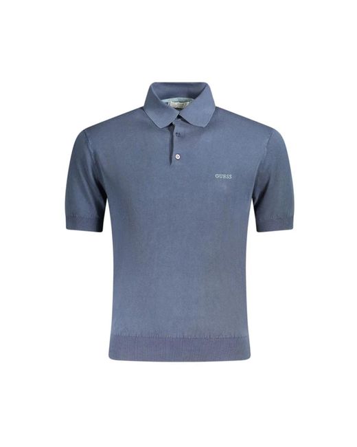 Guess Polo Met Korte Mouwen in het Blue voor heren