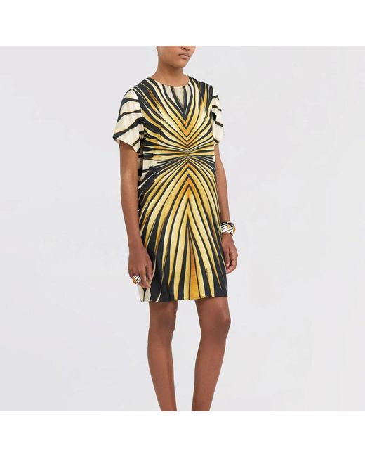 Roberto Cavalli Green Short Dresses