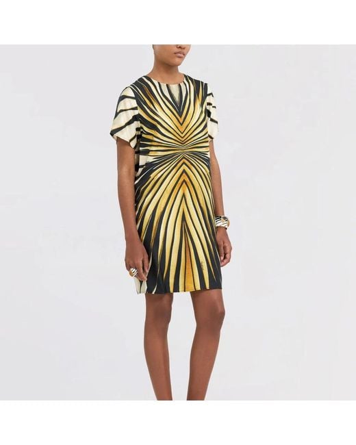 Roberto Cavalli Green Short Dresses